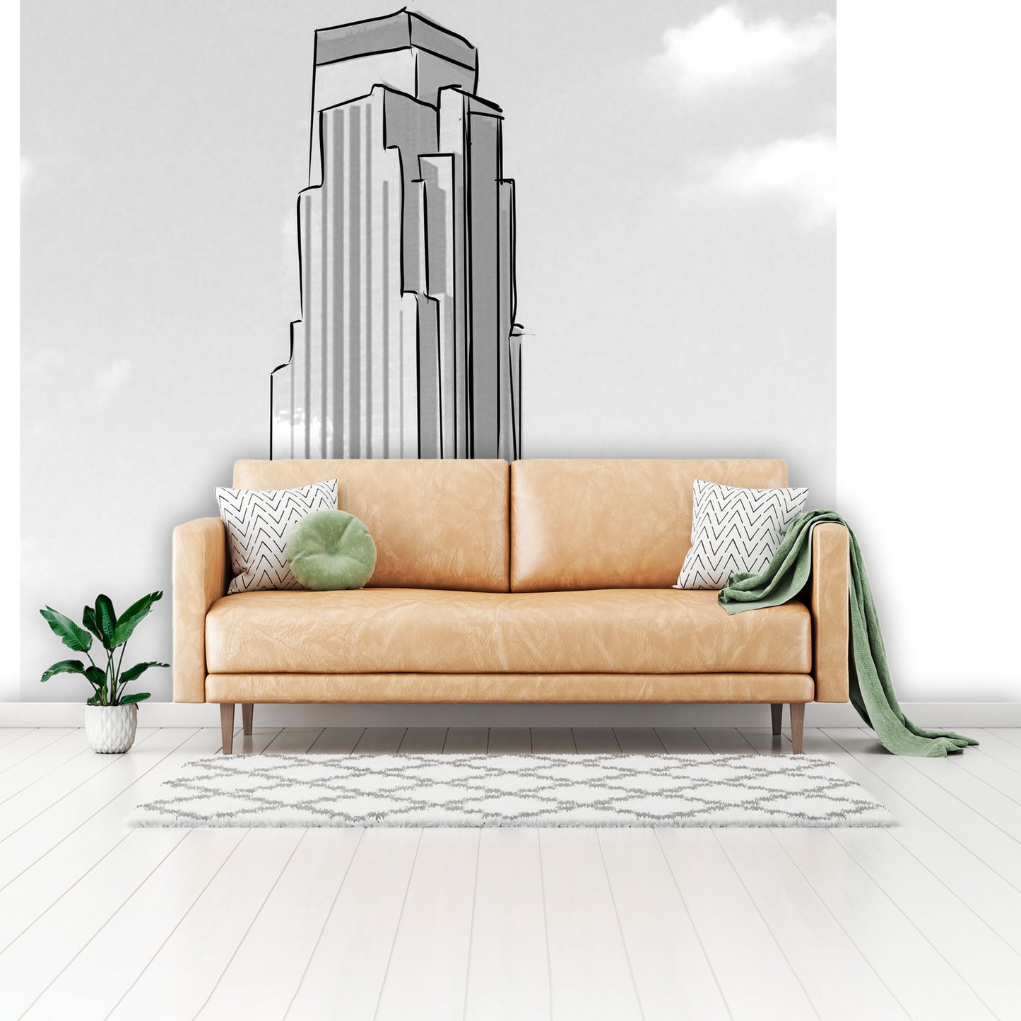 Color my Wall Houston Skyrise Wall Murals