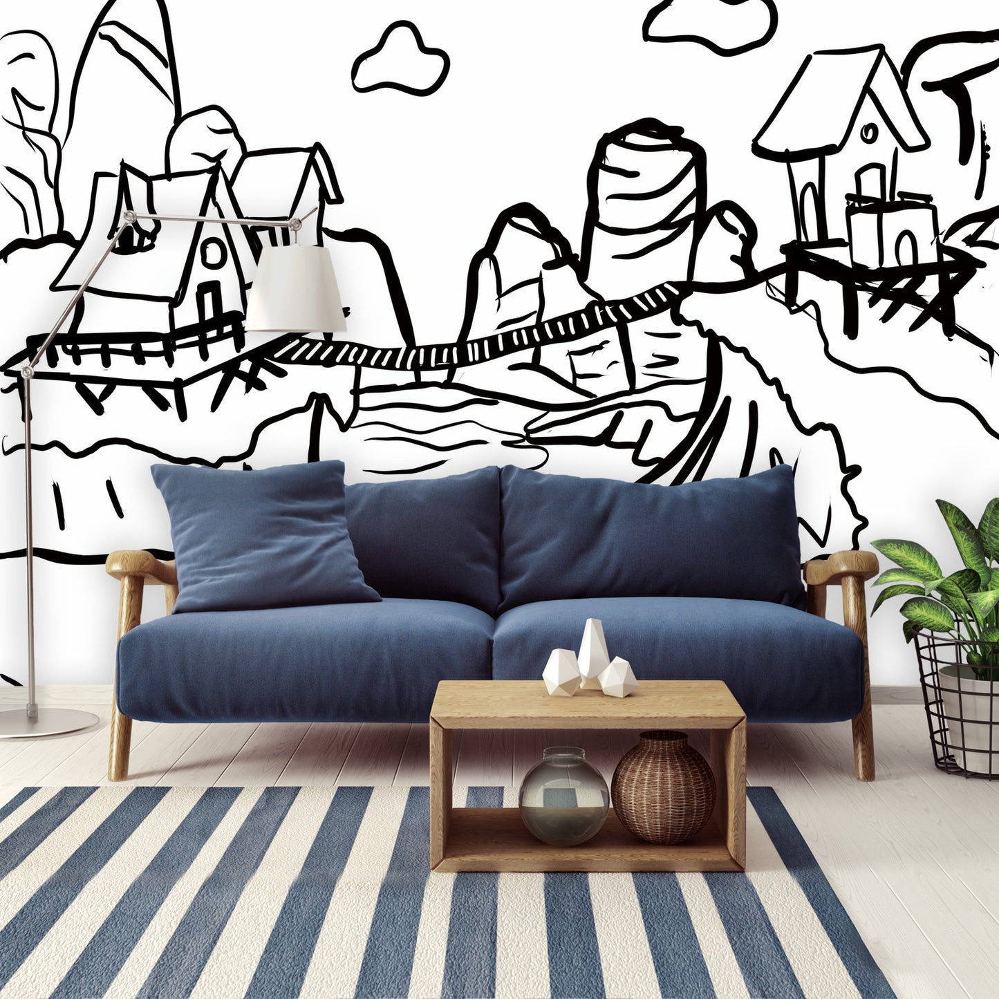 Color my Walls Bridged Friends Wall Murals