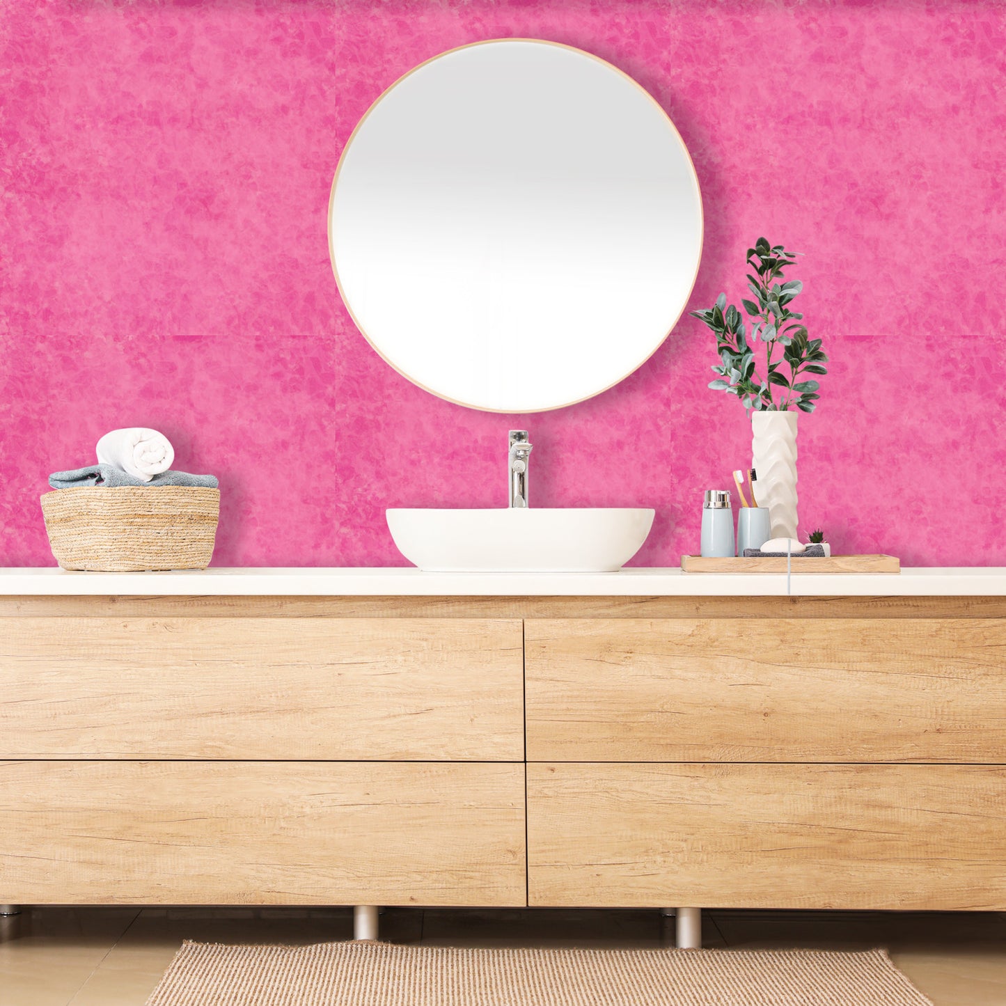 Hot pink Wallpaper Panels