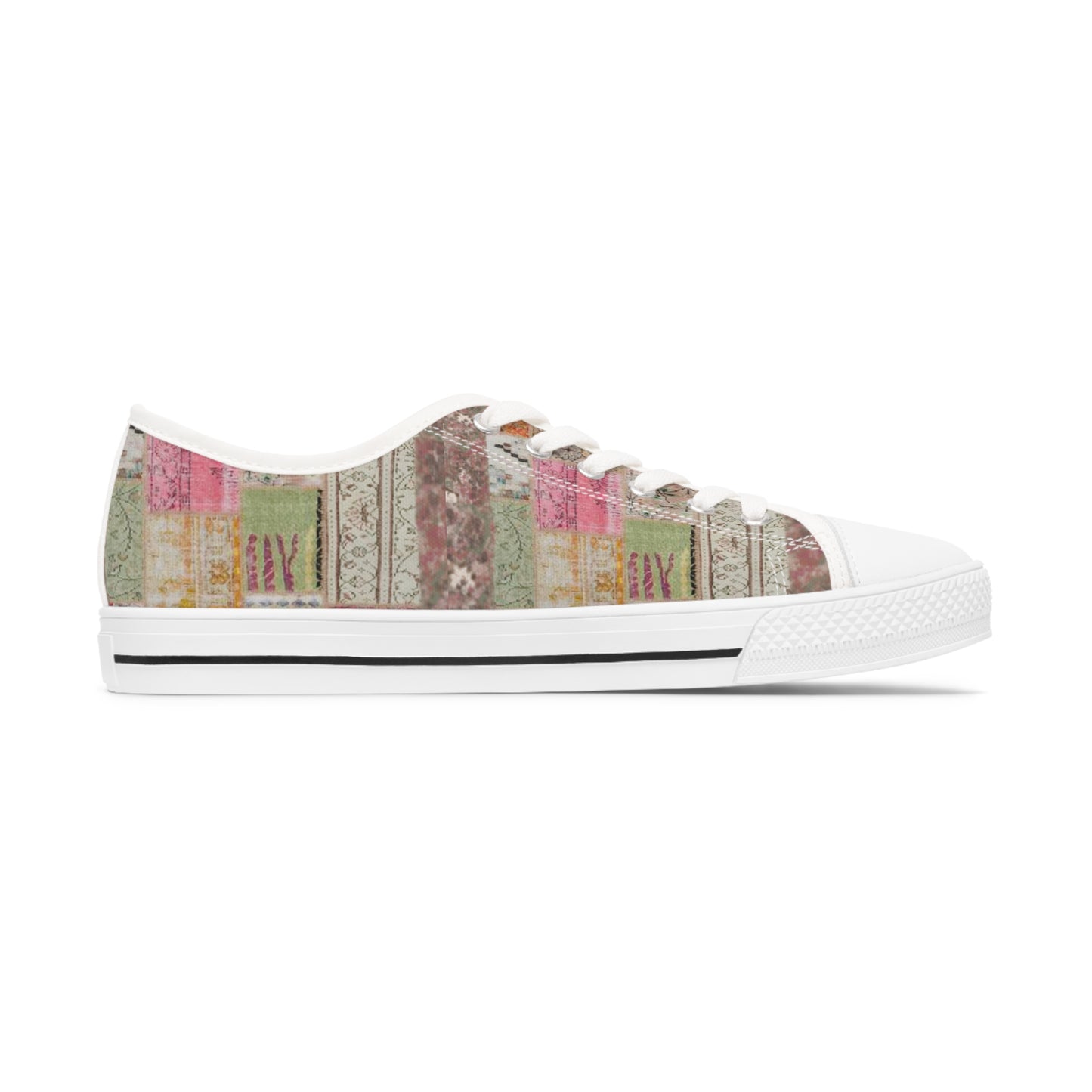 Vintage Patches Women's Low Top Sneakers