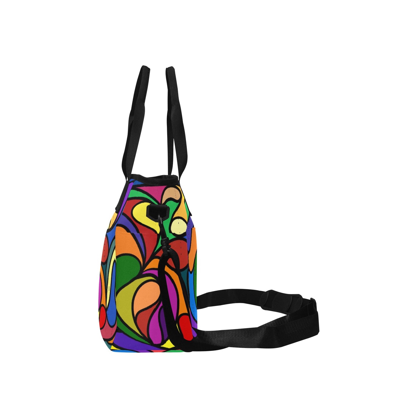 Tote Bag with Shoulder Strap (1724) groovy