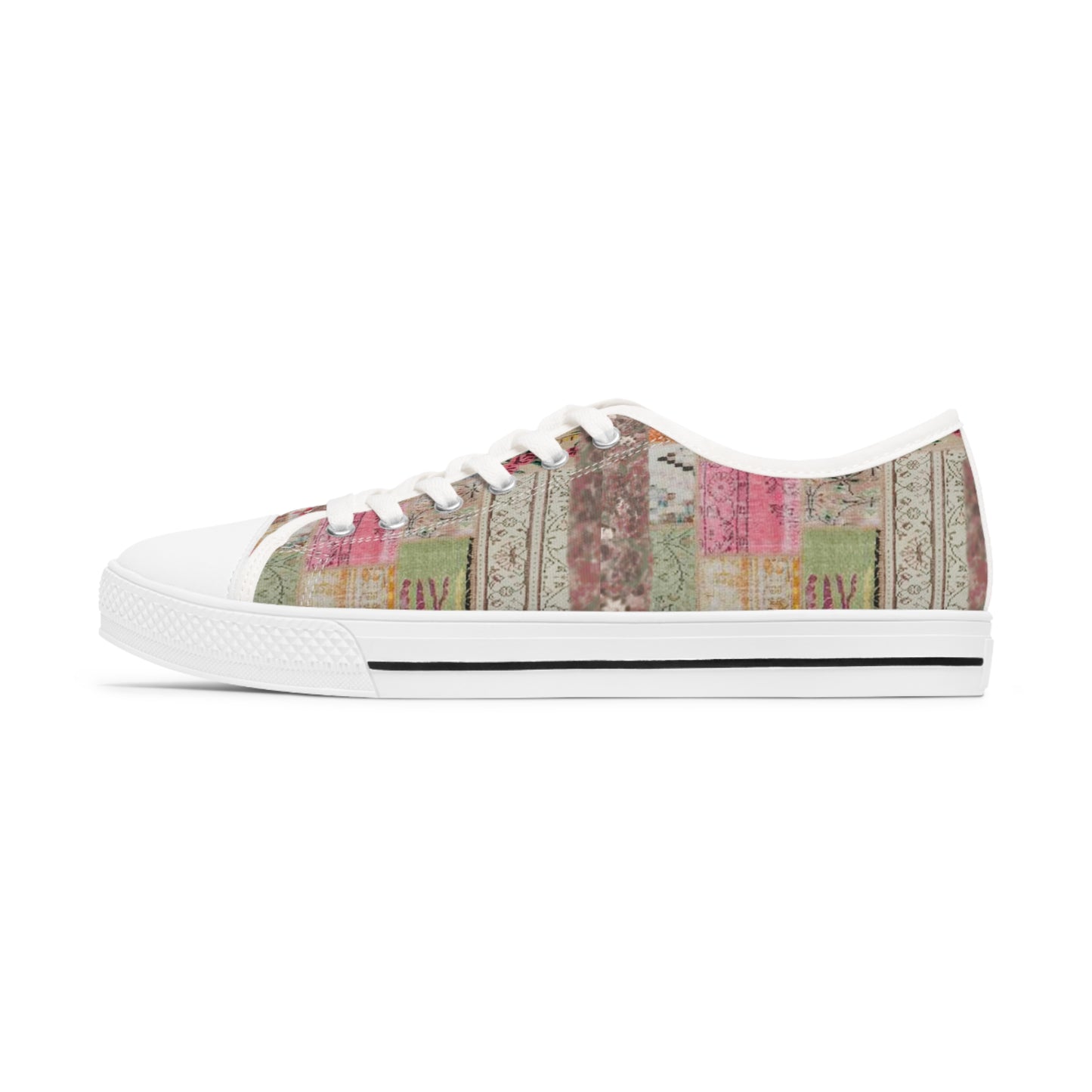 Vintage Patches Women's Low Top Sneakers