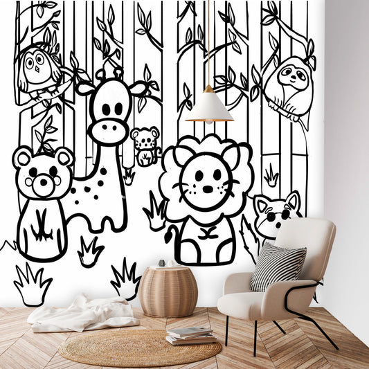 Color my Walls Baby Jungle Wall Murals