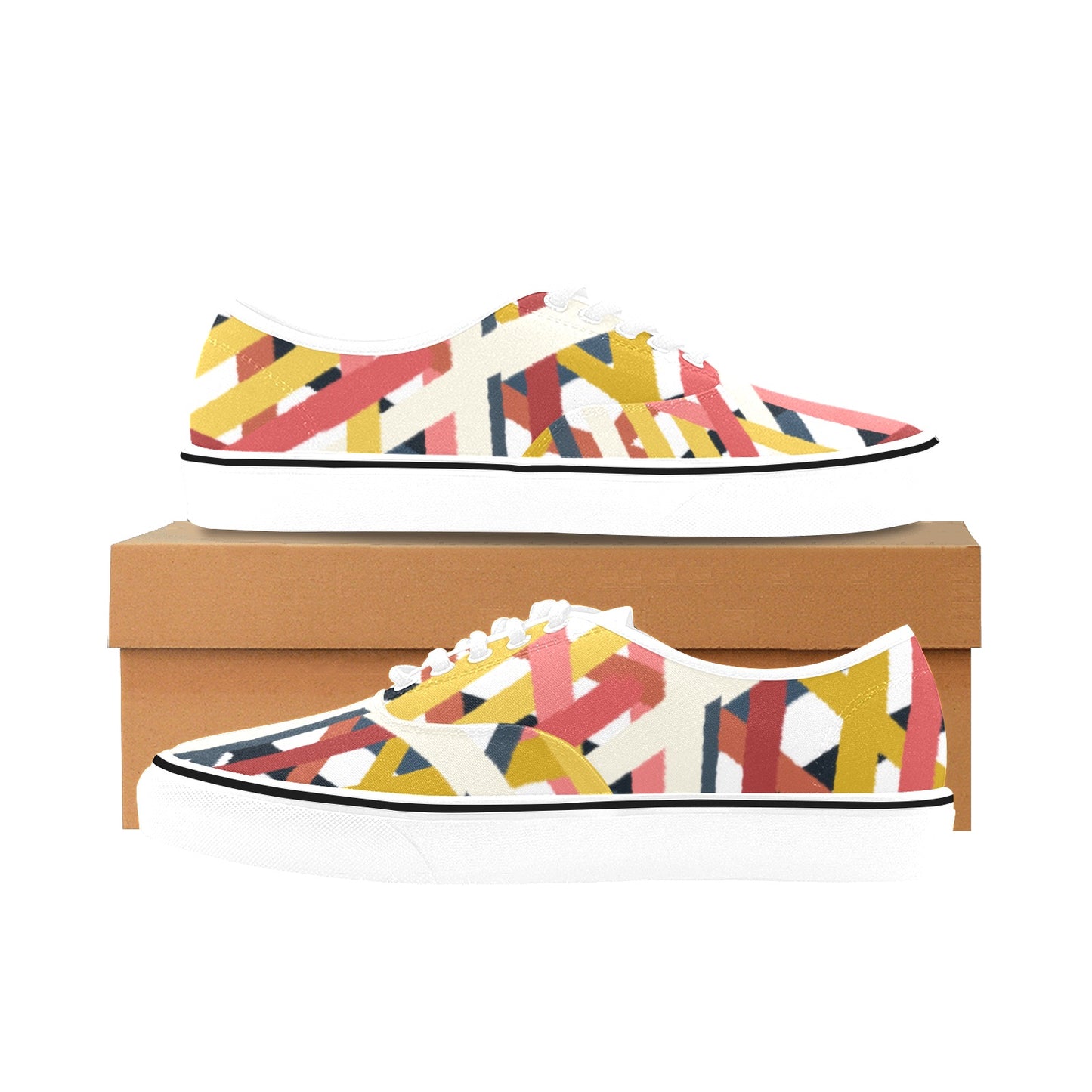 Unisex Classic Canvas Low Top Shoes criss cross