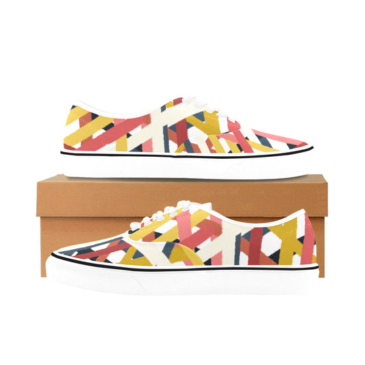 Unisex Classic Canvas Low Top Shoes criss cross