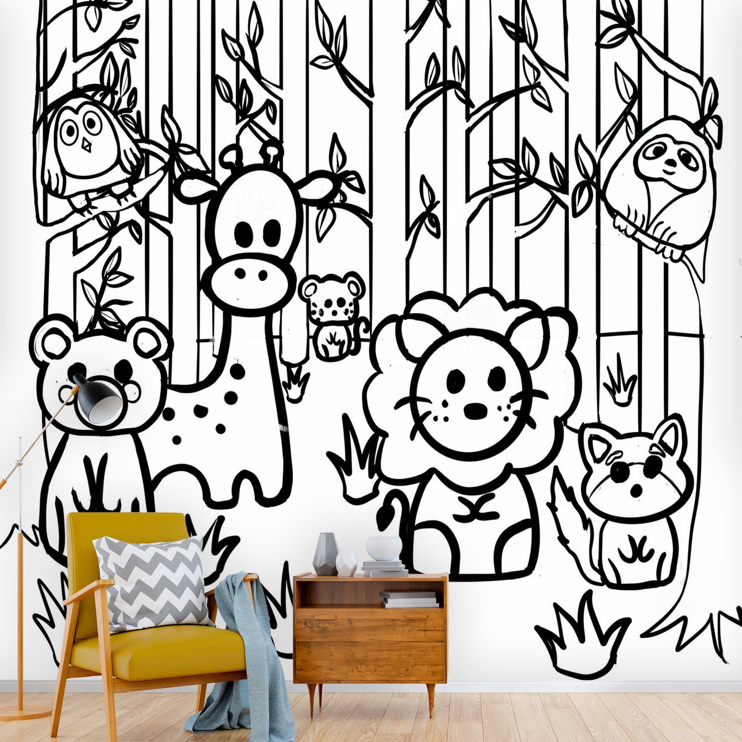 Color my Walls Baby Jungle Wall Murals