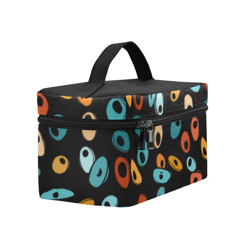 Retro ovals Cosmetic Bag (Large)