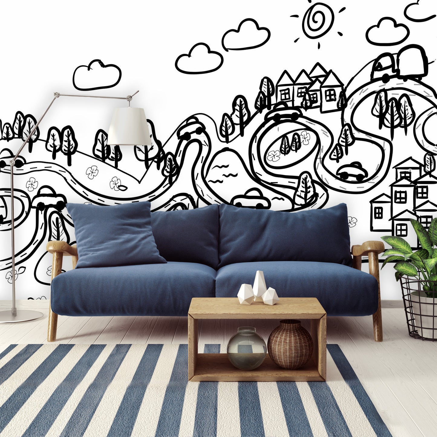 Color my Walls A Drive in the Country Wall Murals