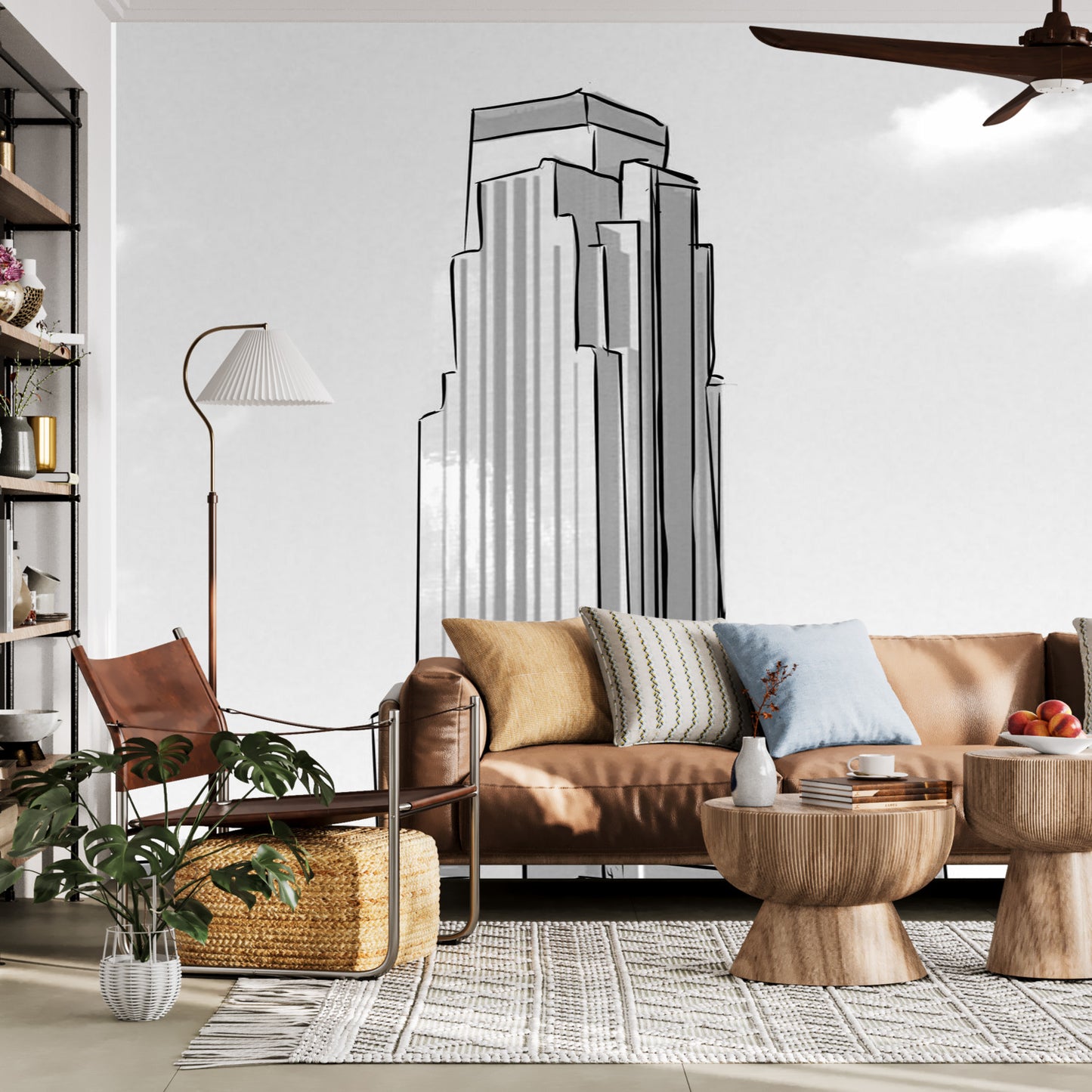 Color my Wall Houston Skyrise Wall Murals