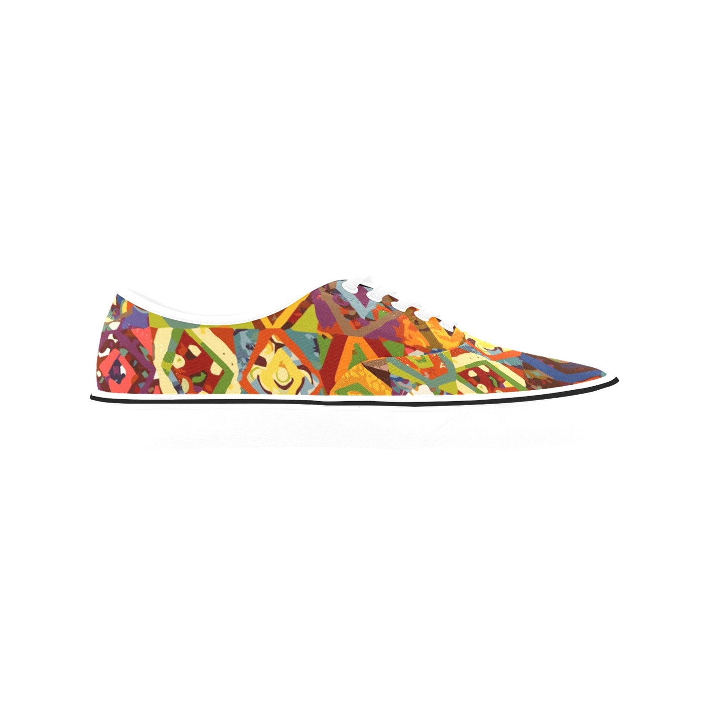 Men's Classic Canvas Low Top Shoe(ModelE001-4) fun