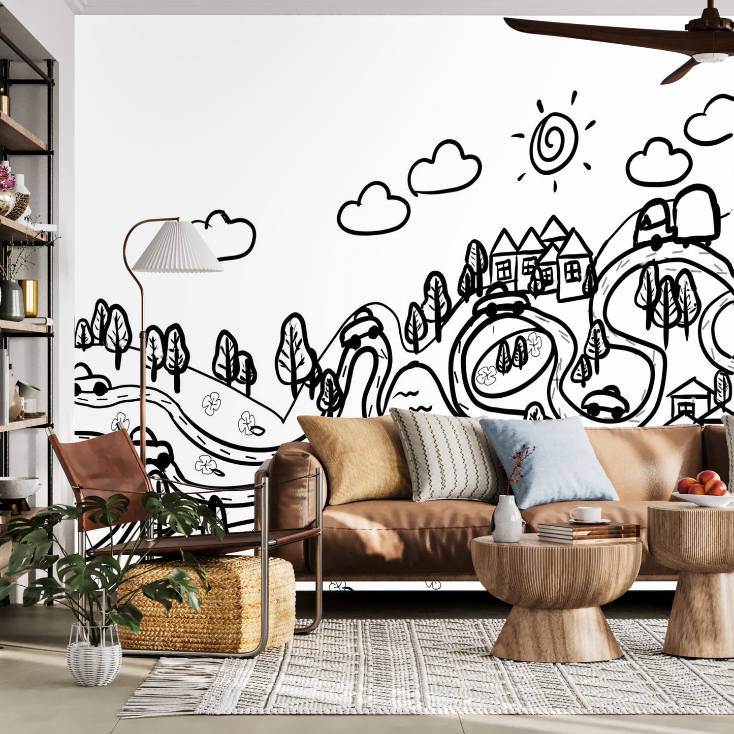 Color my Walls A Drive in the Country Wall Murals