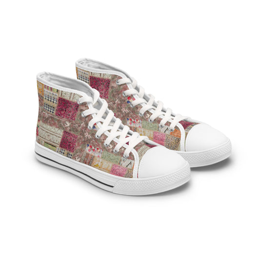 Quilted Women's High Top Sneakers