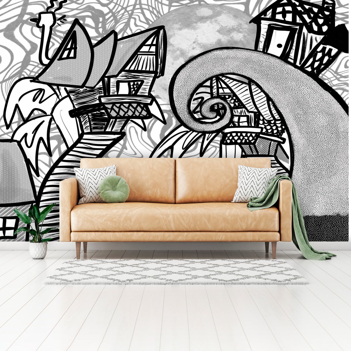 Color my Walls Crooked City Wall Murals