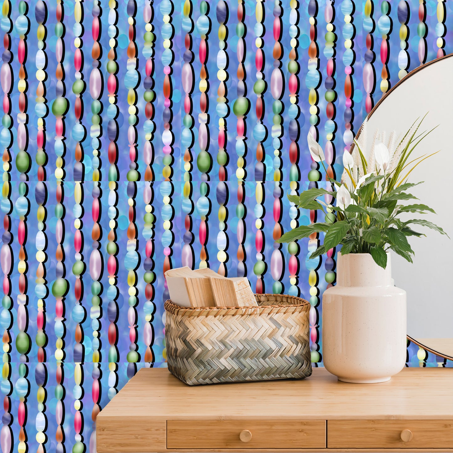 Beaded Garland Wallpaper