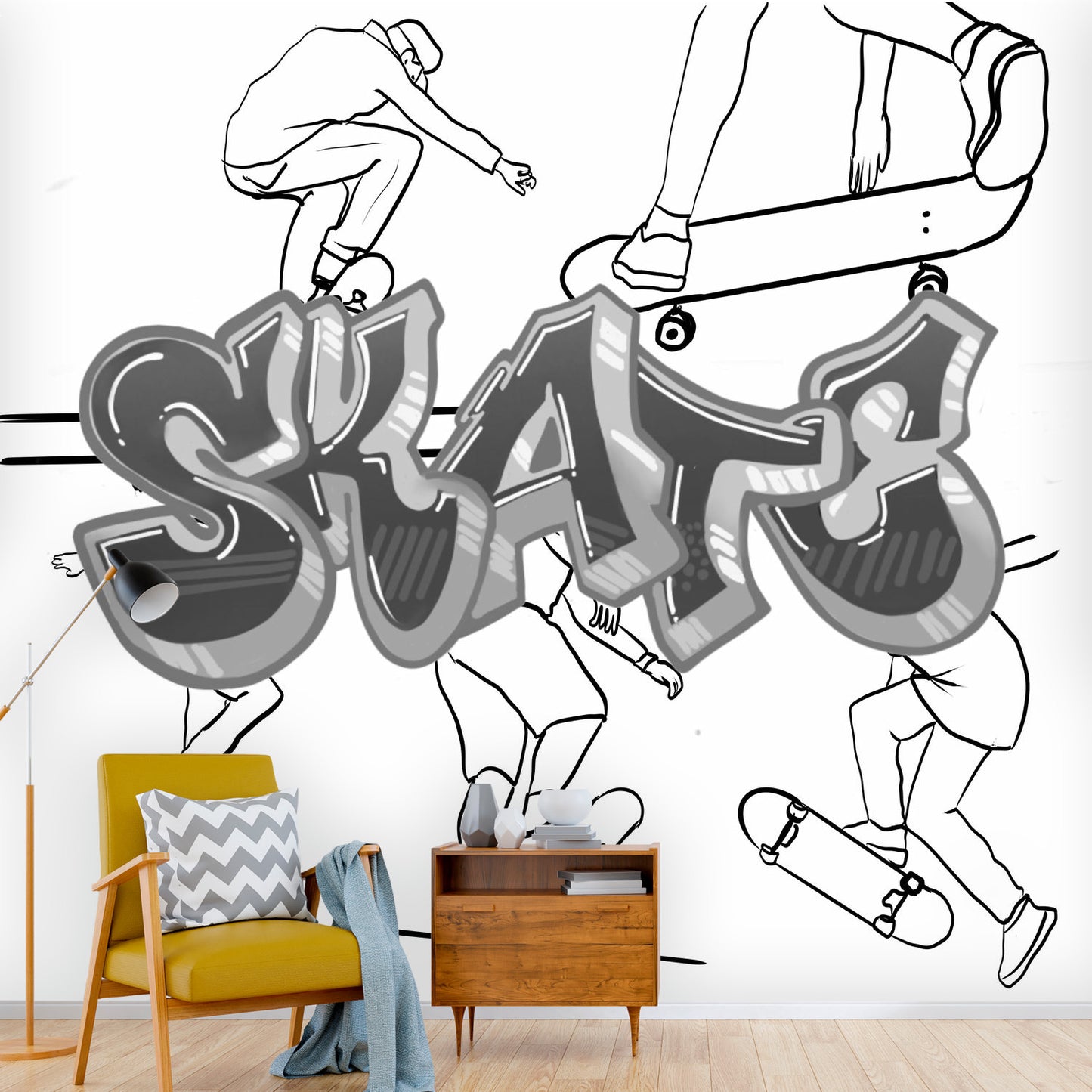 Color my Walls SKATE Wall Murals