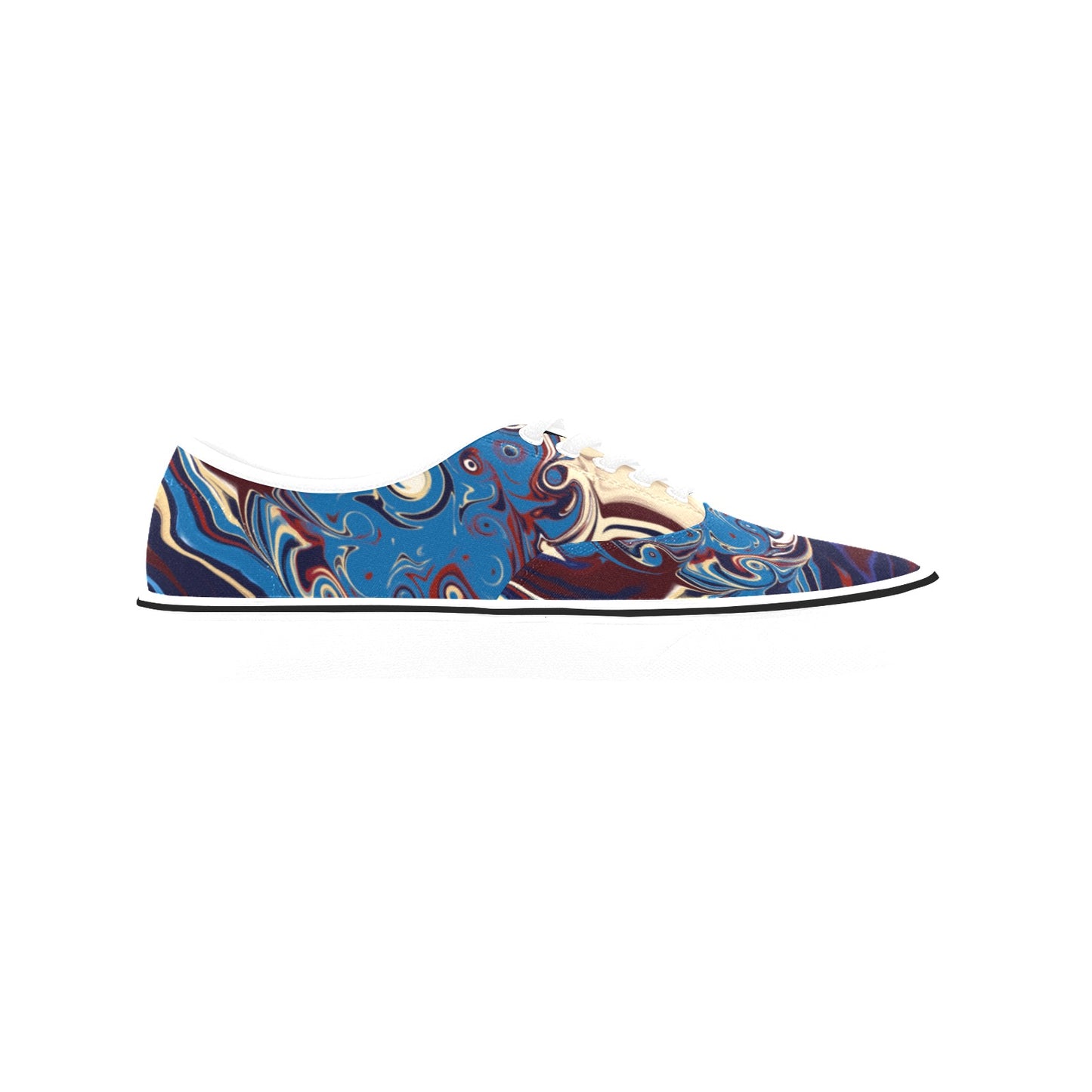 Unisex Classic Canvas Low Top Shoes dark swirl