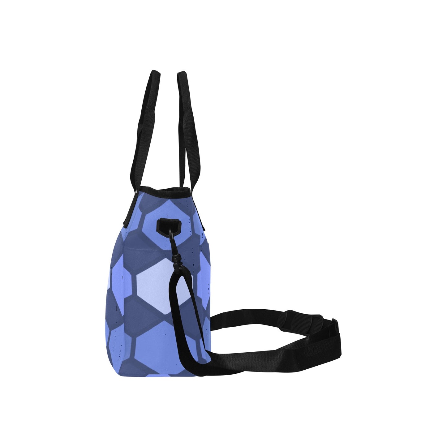 Tote Bag with Shoulder Strap (1724) Blue diamonds'I