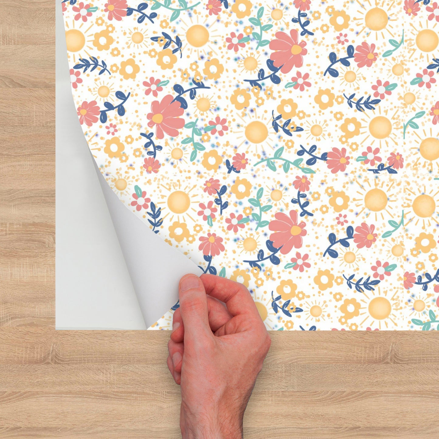 Dainty Spring Flowers Peel and Stick Wallpaper Roll