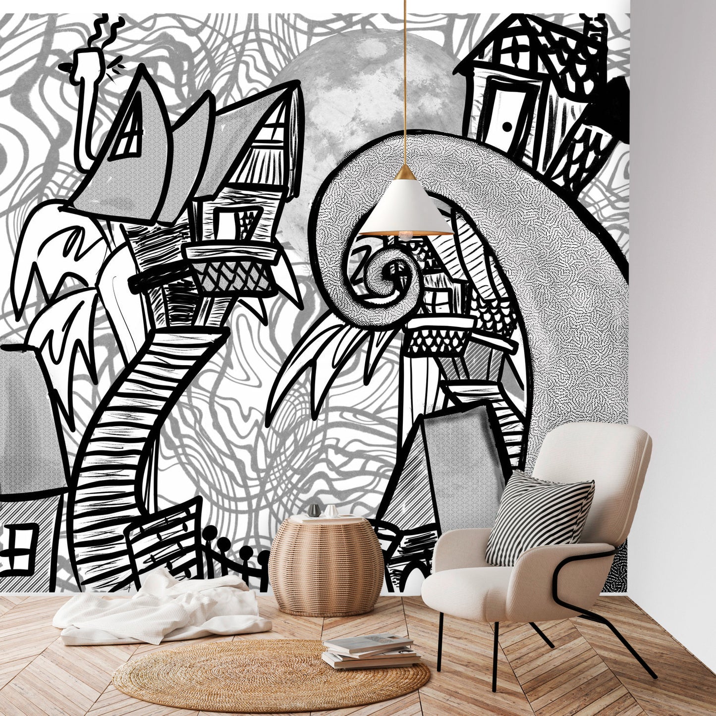 Color my Walls Crooked City Wall Murals