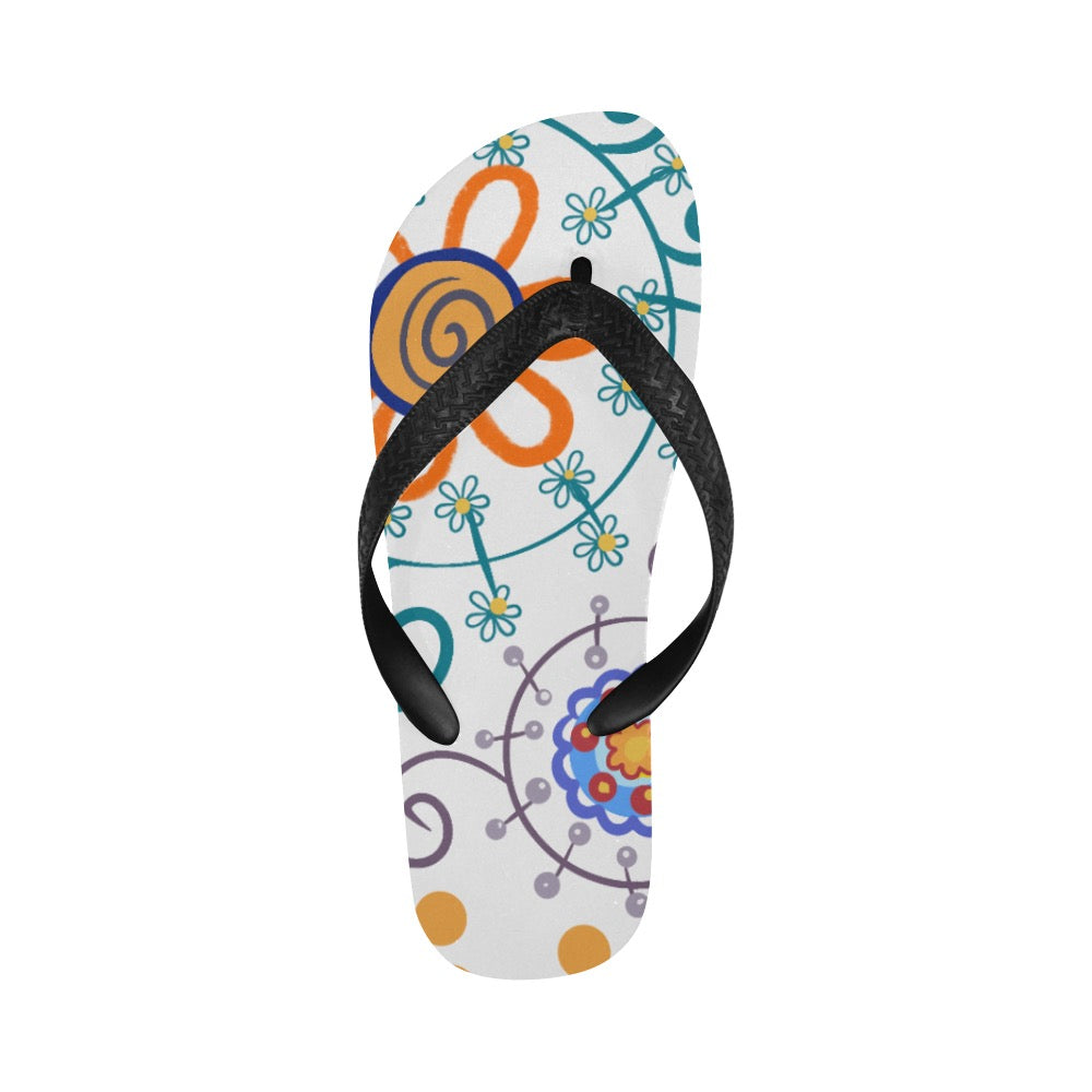 Flip Flops unisex with abstract print