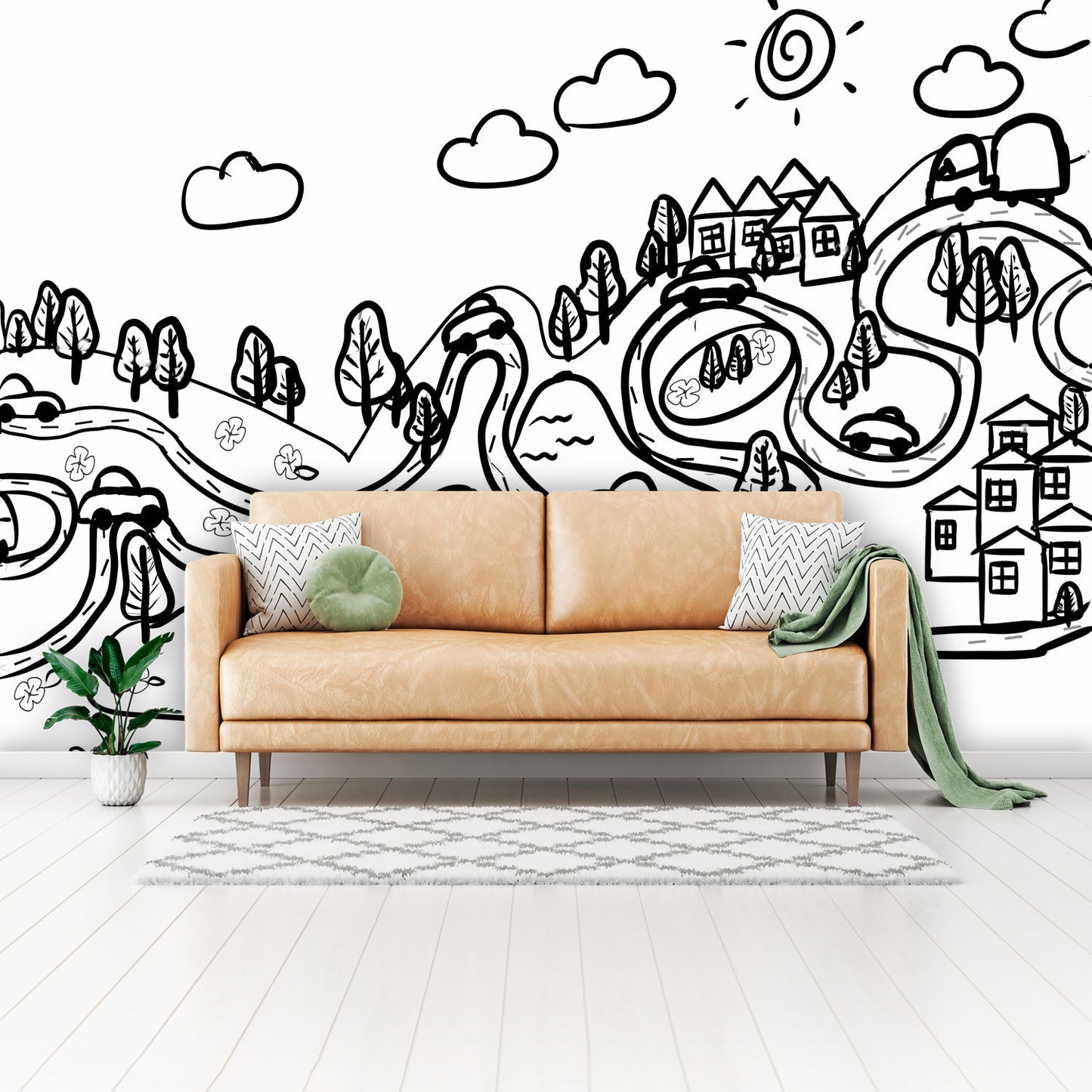 Color my Walls A Drive in the Country Wall Murals