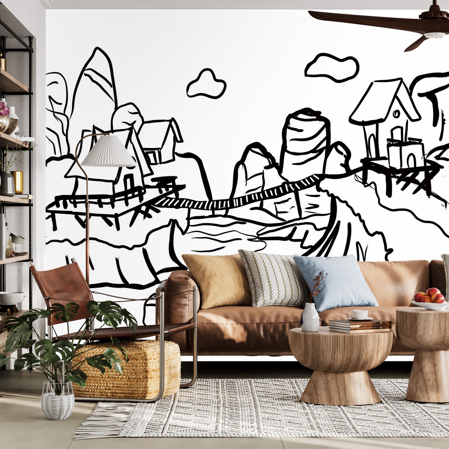 Color my Walls Bridged Friends Wall Murals