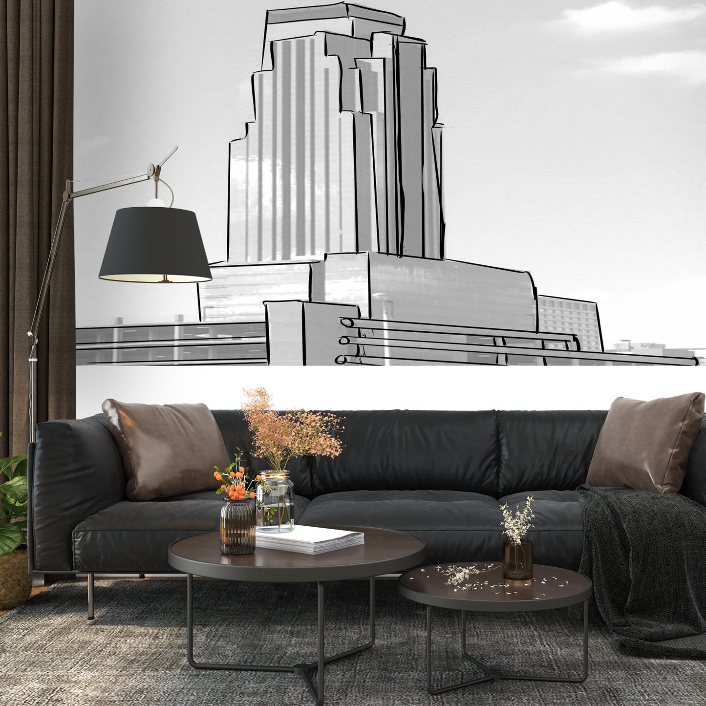 Color my Wall Houston Skyrise Wall Murals