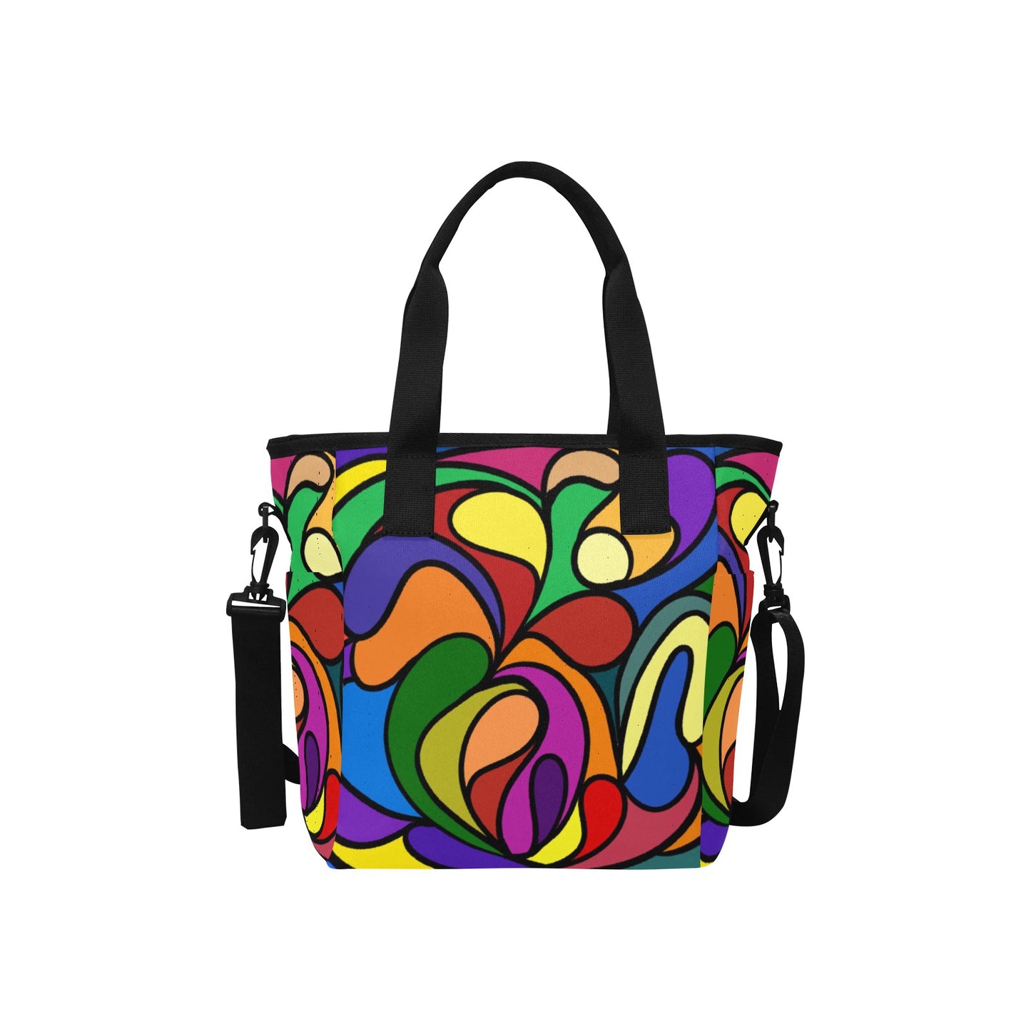 Tote Bag with Shoulder Strap (1724) groovy