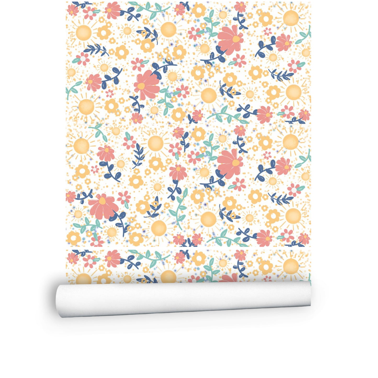 Tiny Flowers peel and stick Wallpaper Panels