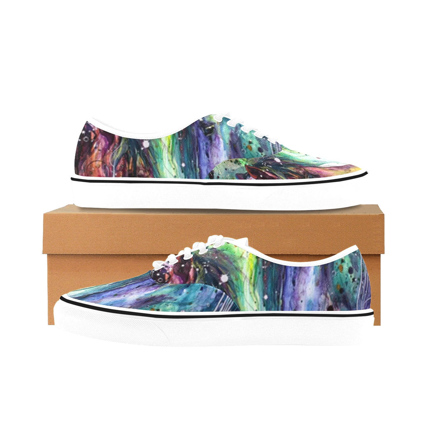 Unisex Classic Canvas Low Top Shoe mixed art