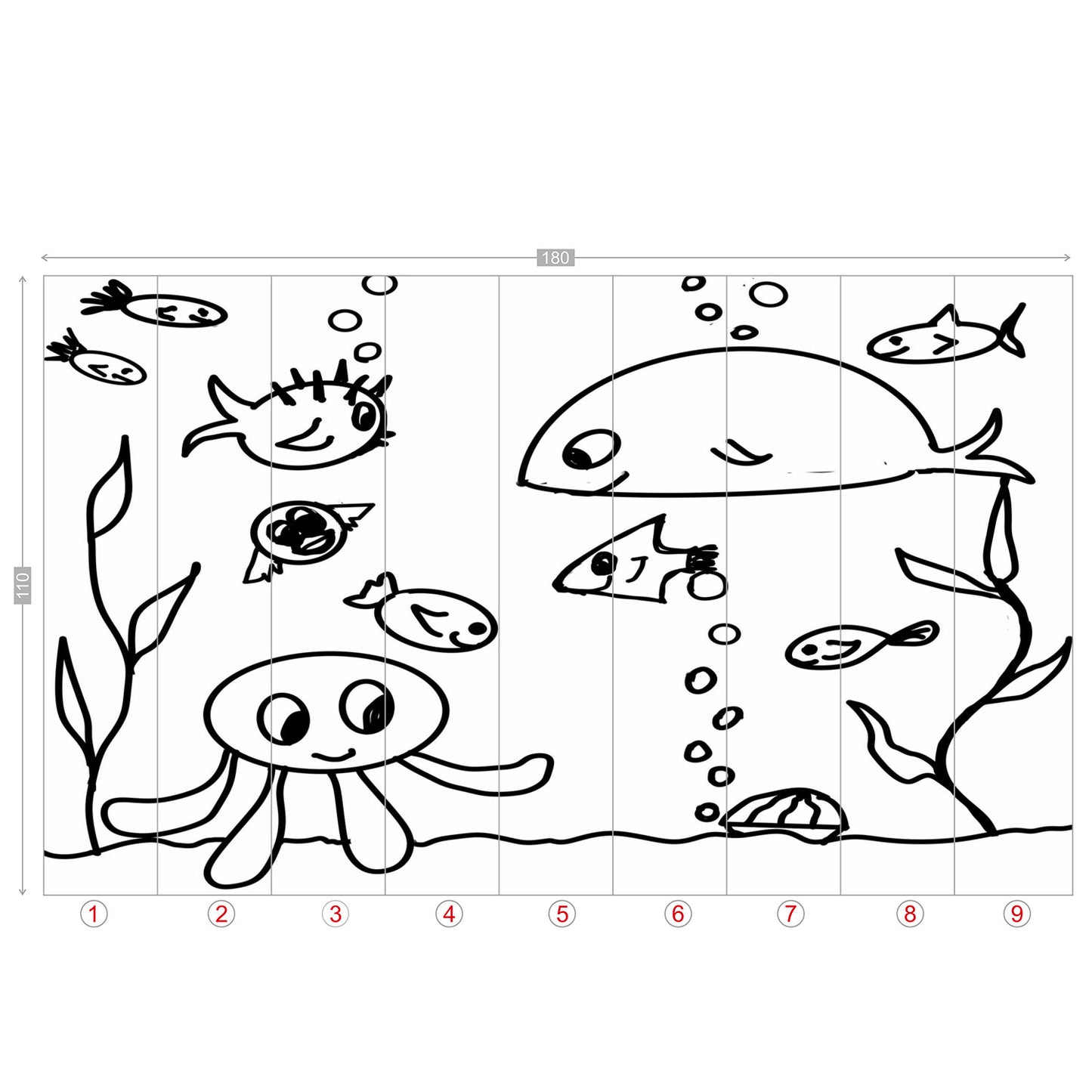 Color my Walls Baby Ocean Wall Murals