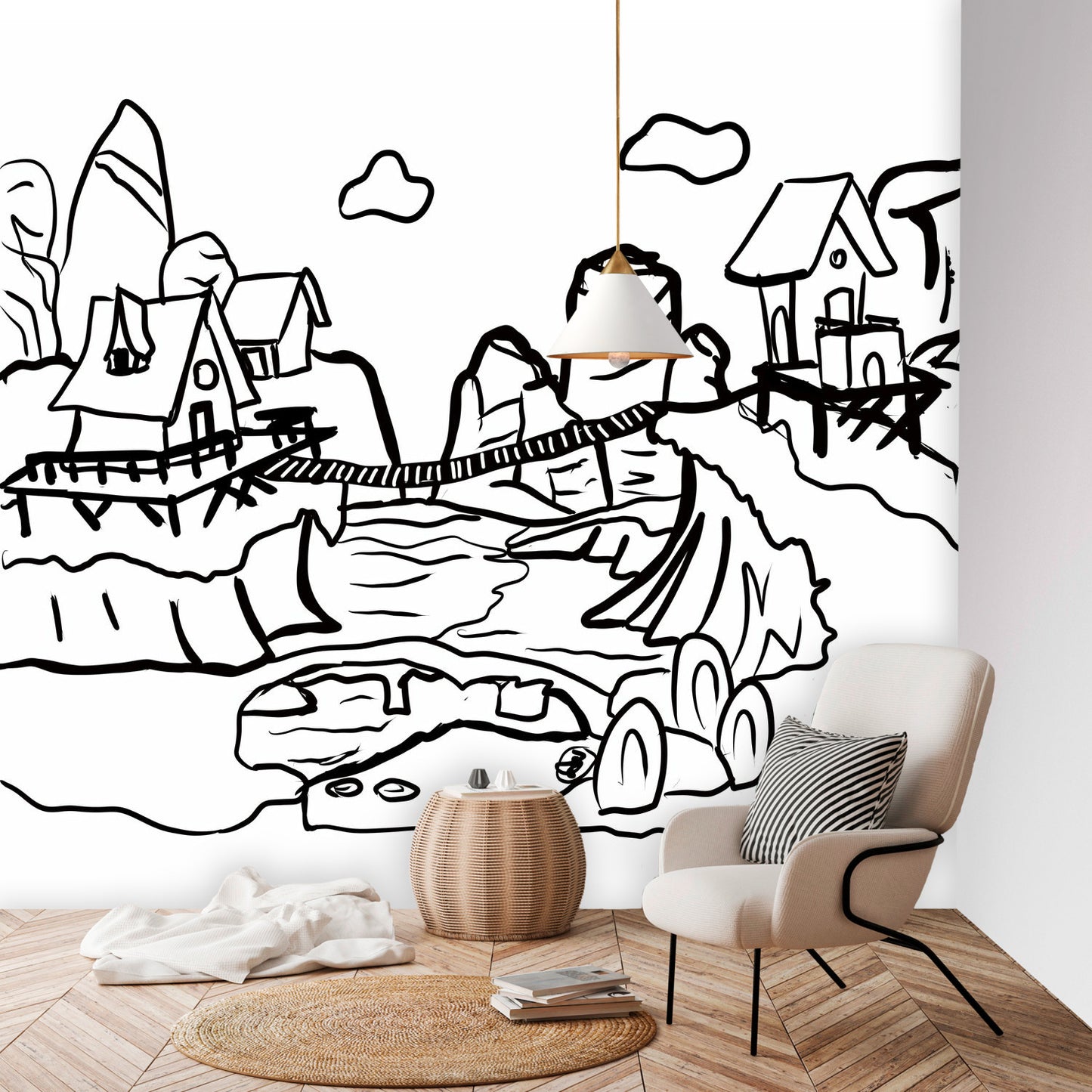 Color my Walls Bridged Friends Wall Murals