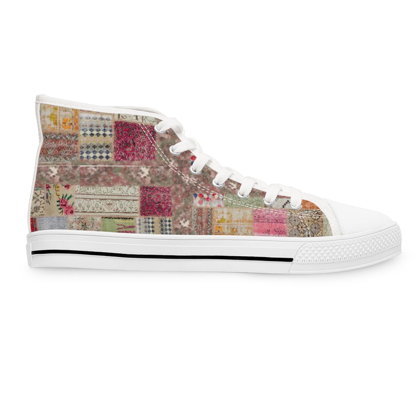 Quilted Women's High Top Sneakers