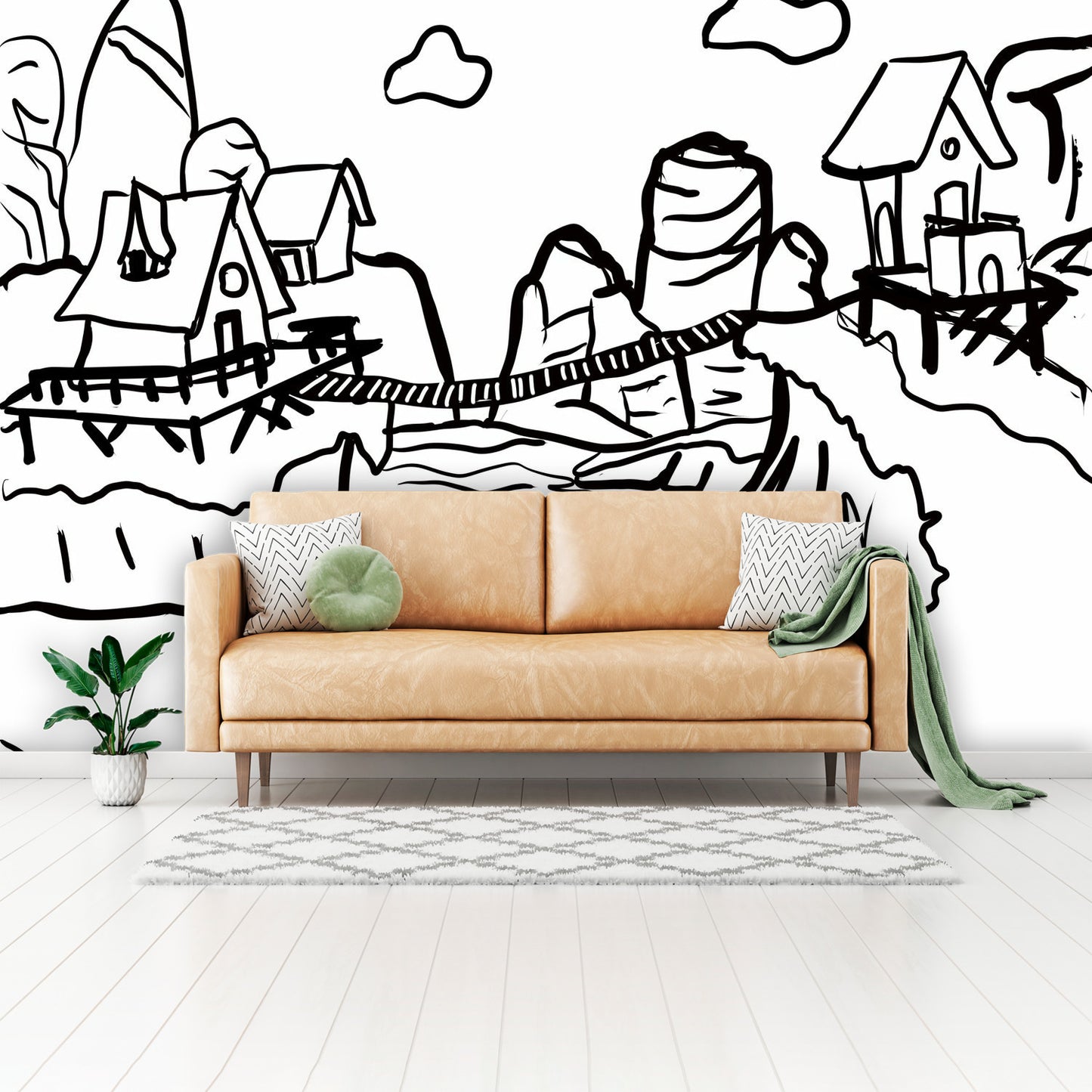 Color my Walls Bridged Friends Wall Murals