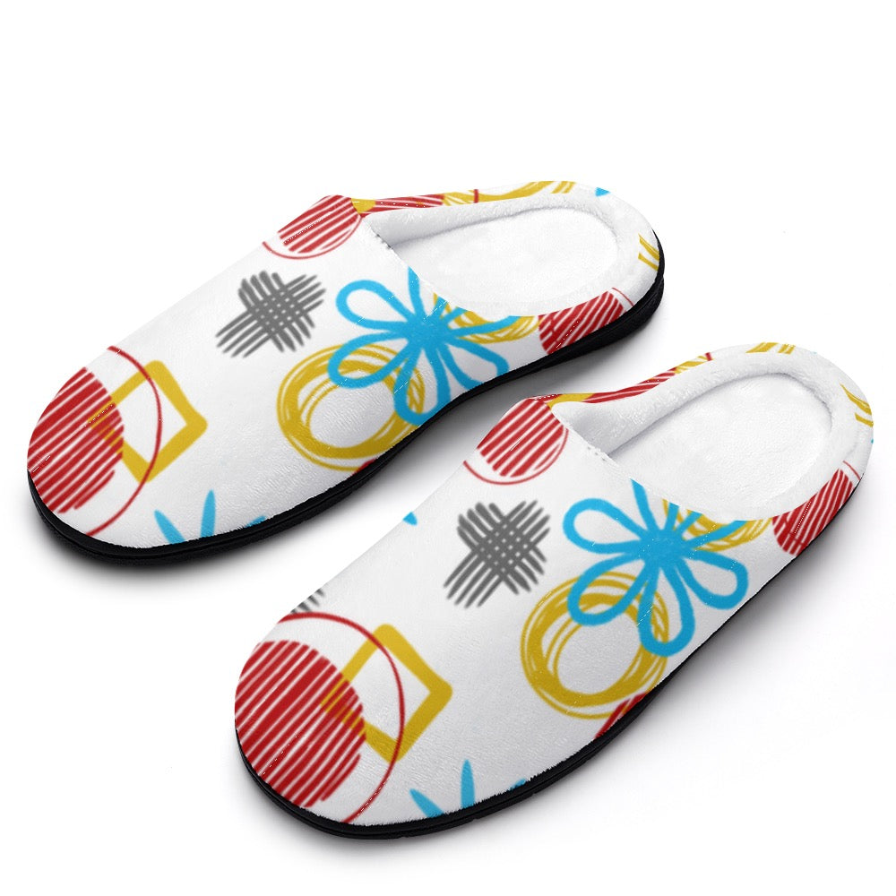 Retro Print Cotton slippers