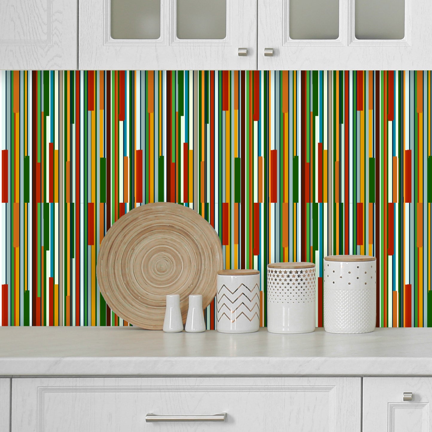 Lines and Stripes Peel and Stick Wallpaper Roll