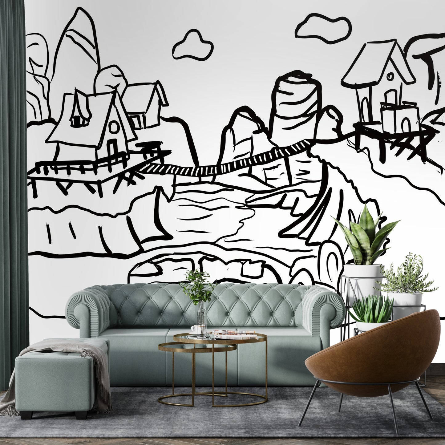 Color my Walls Bridged Friends Wall Murals