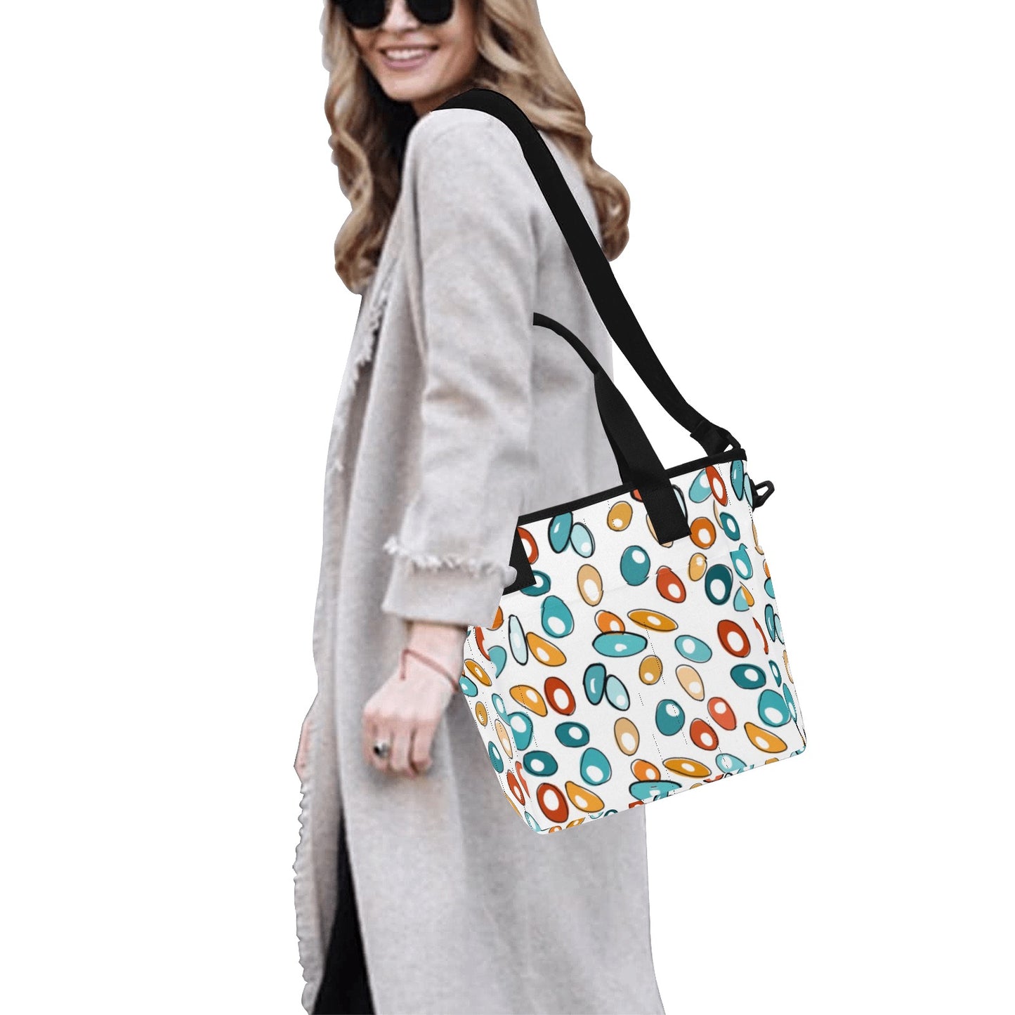 Retro Tote Bag with Shoulder Strap