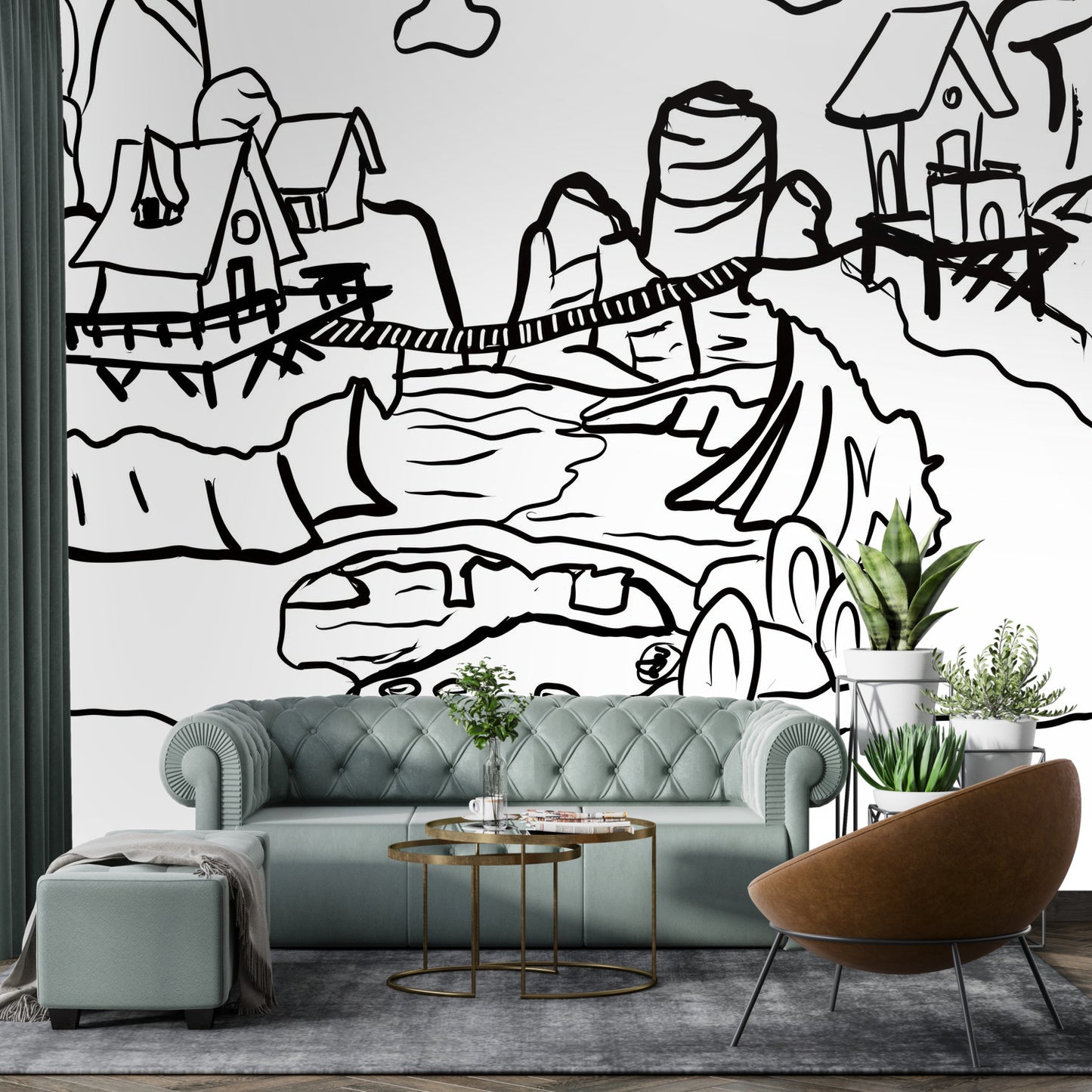 Color my Walls Bridged Friends Wall Murals