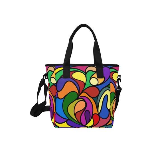 Tote Bag with Shoulder Strap (1724) groovy