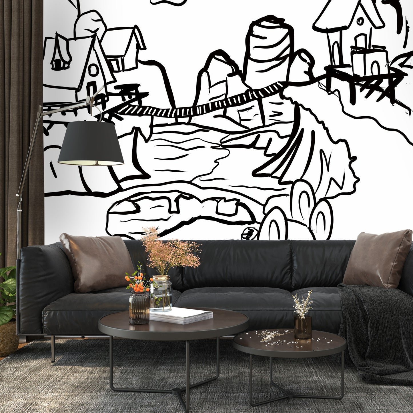 Color my Walls Bridged Friends Wall Murals