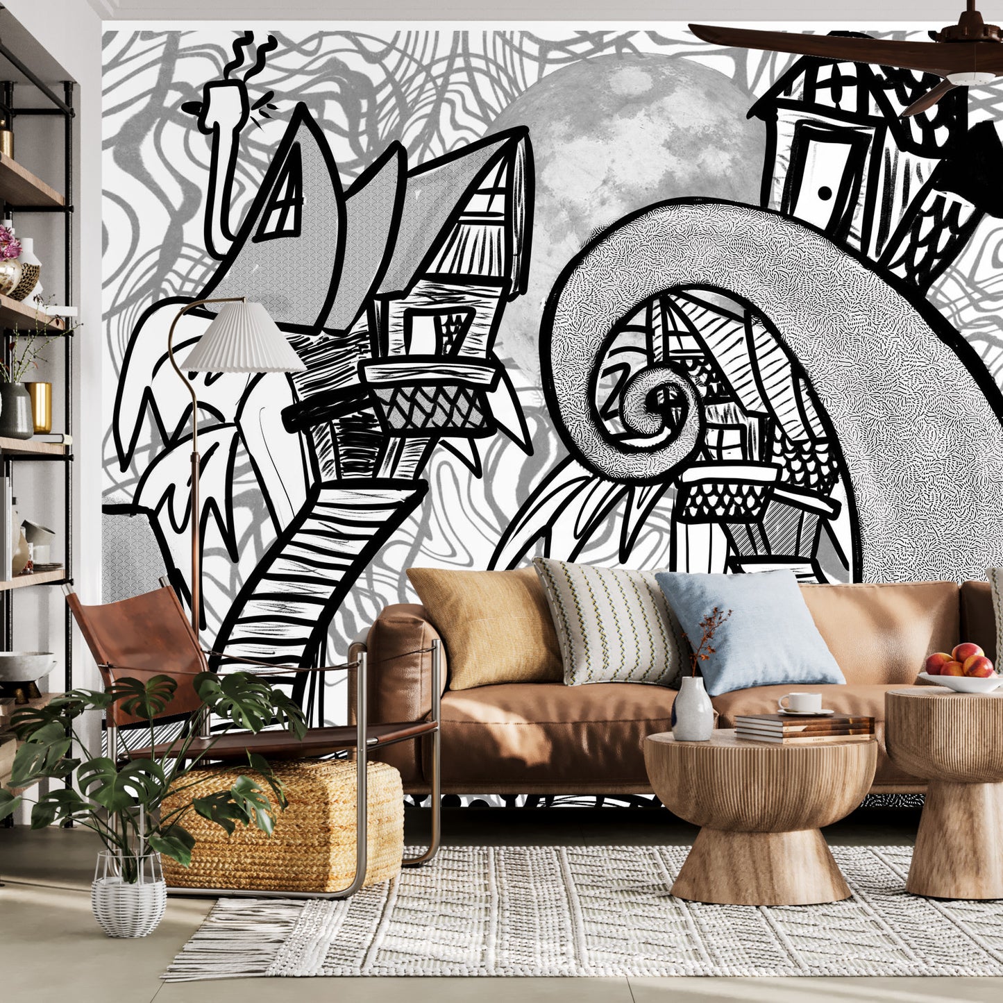 Color my Walls Crooked City Wall Murals