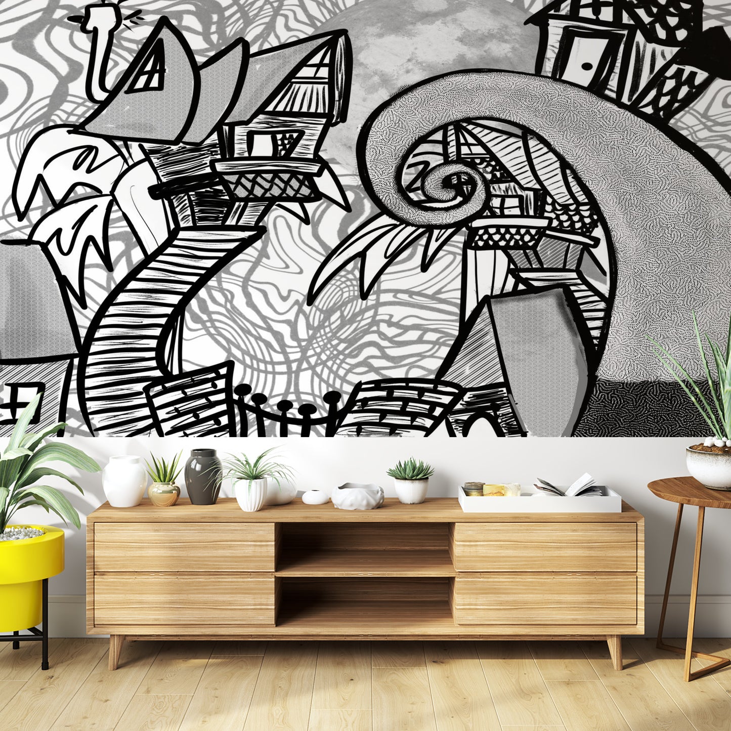 Color my Walls Crooked City Wall Murals