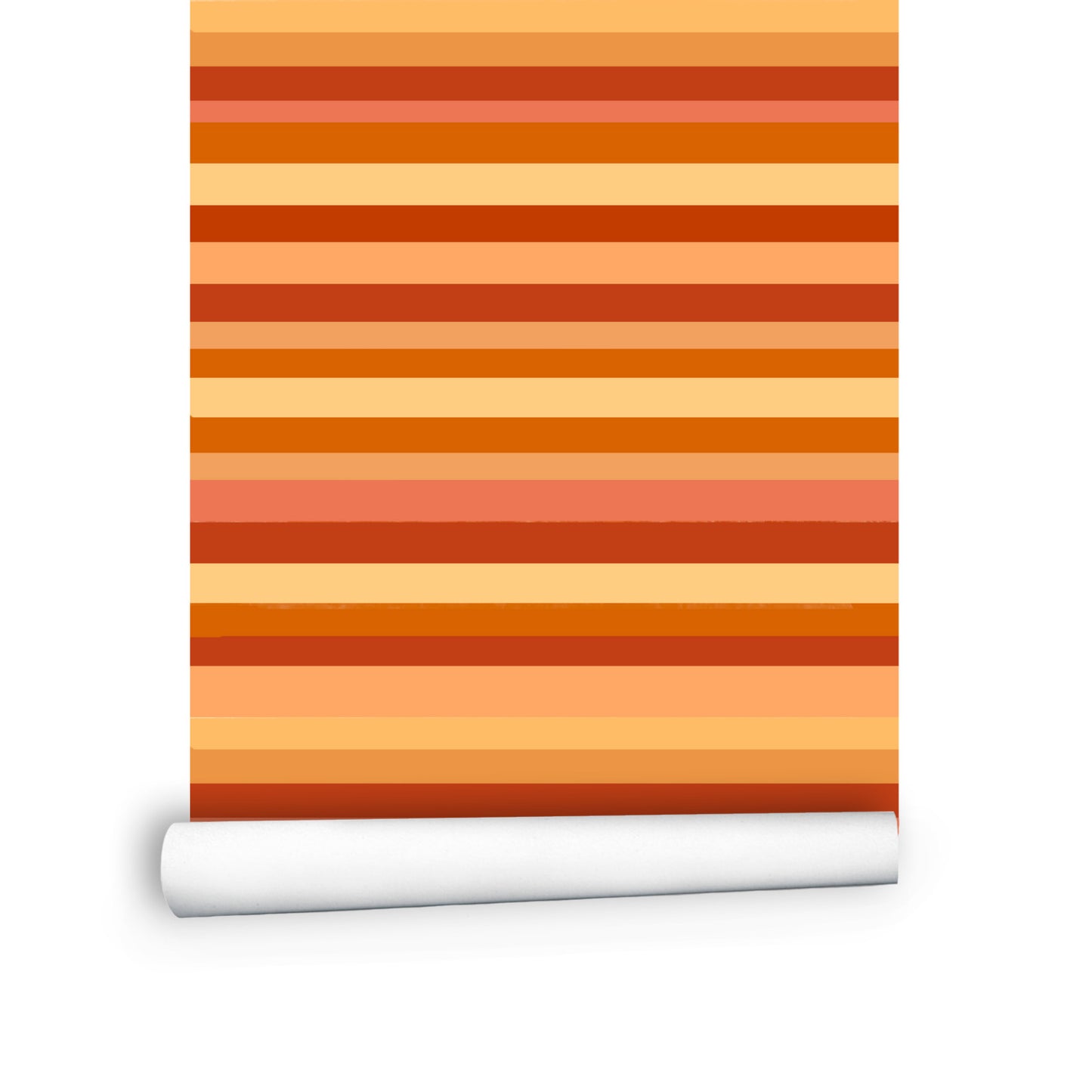 Orange stripes Wallpaper Panels