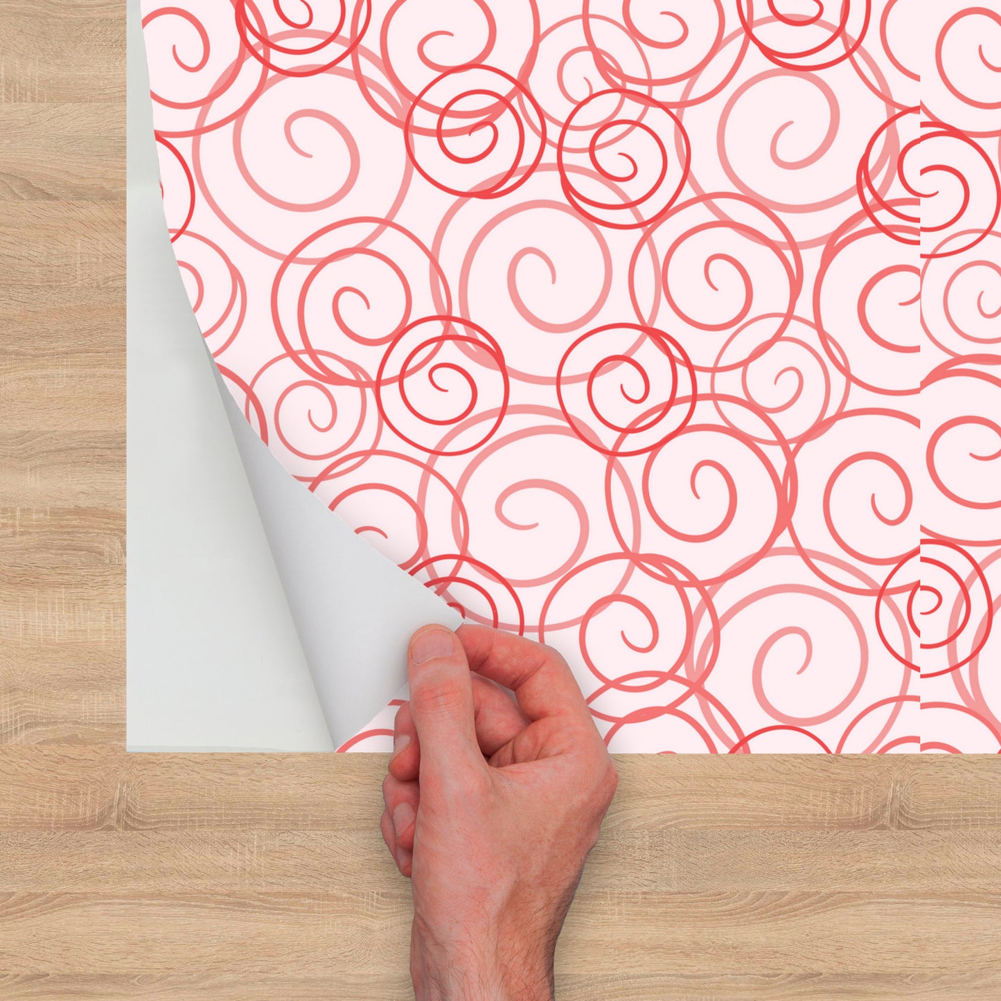 Pink Cotton Candy Peel and Stick Wallpaper Roll