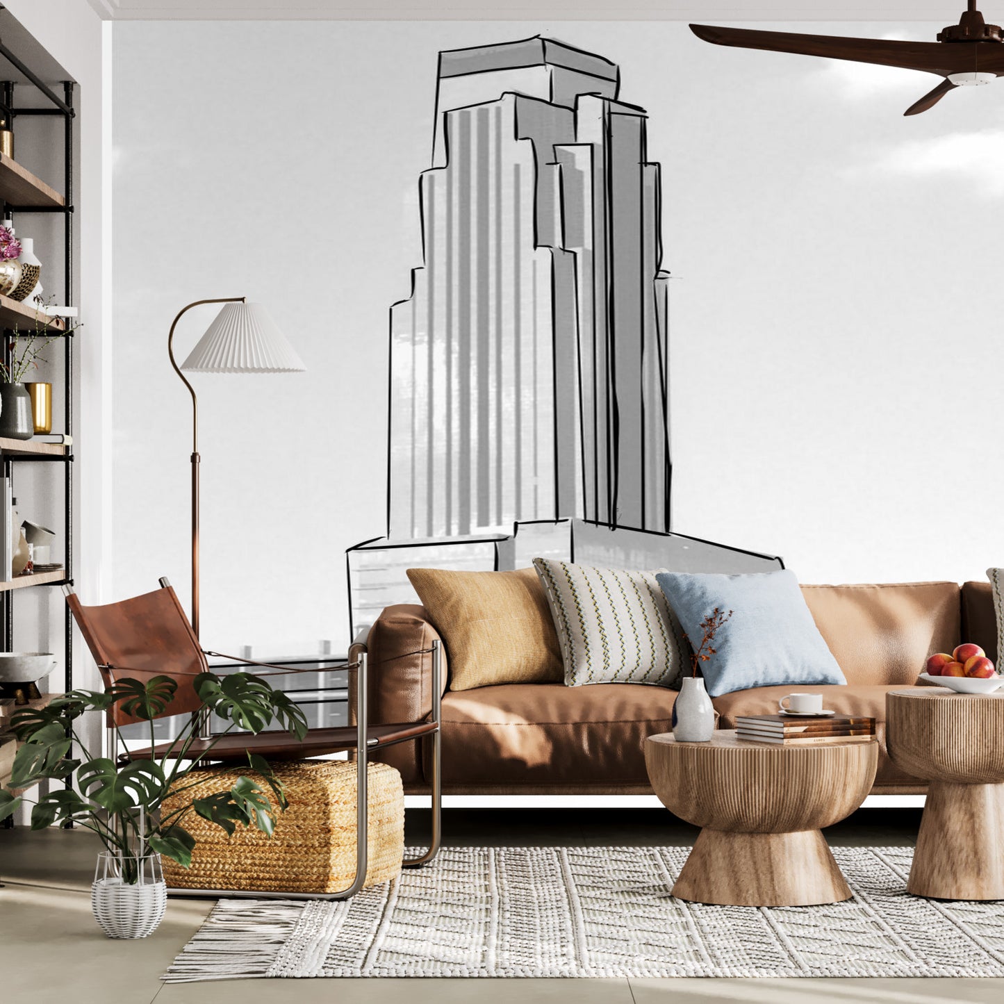 Color my Wall Houston Skyrise Wall Murals