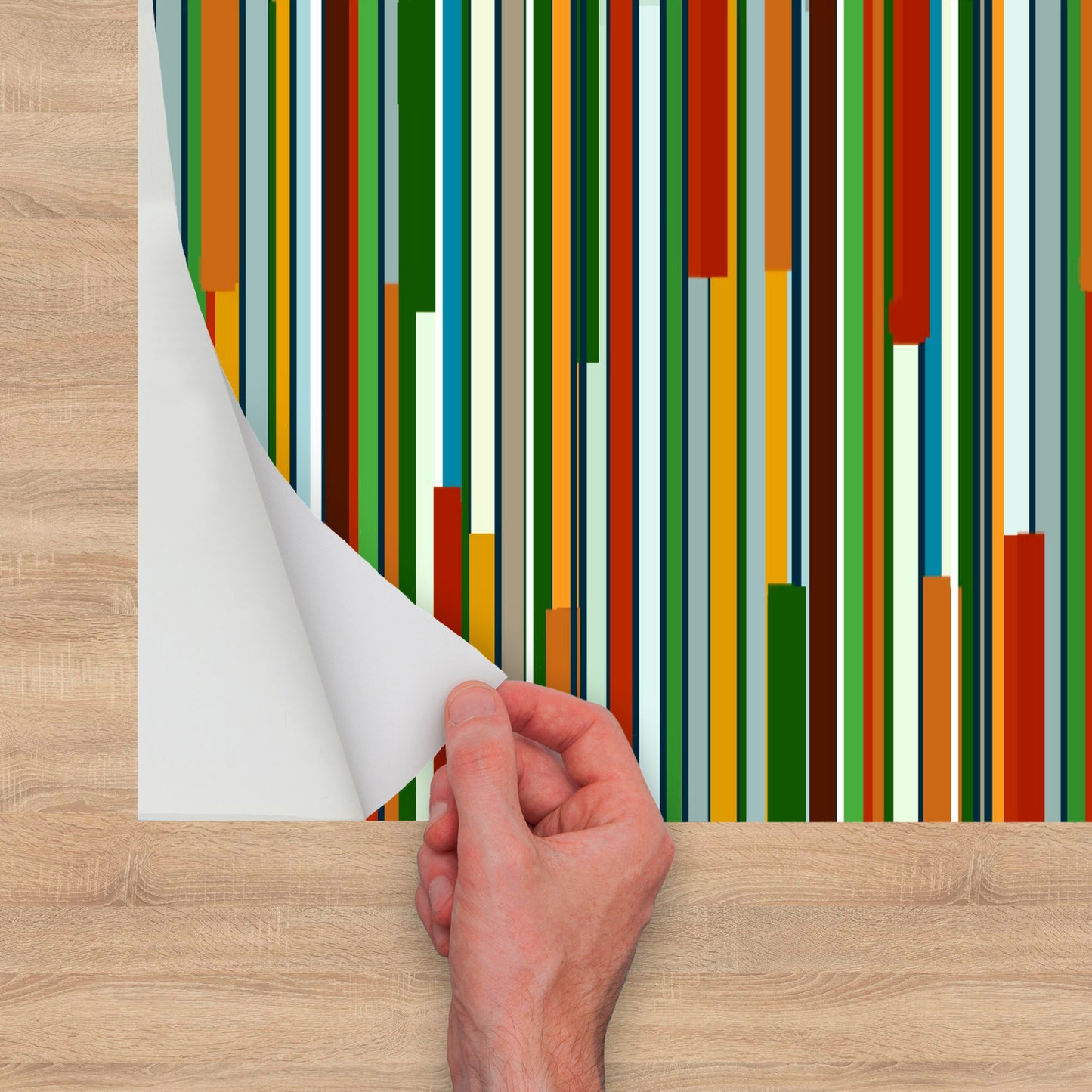 Lines and Stripes Peel and Stick Wallpaper Roll