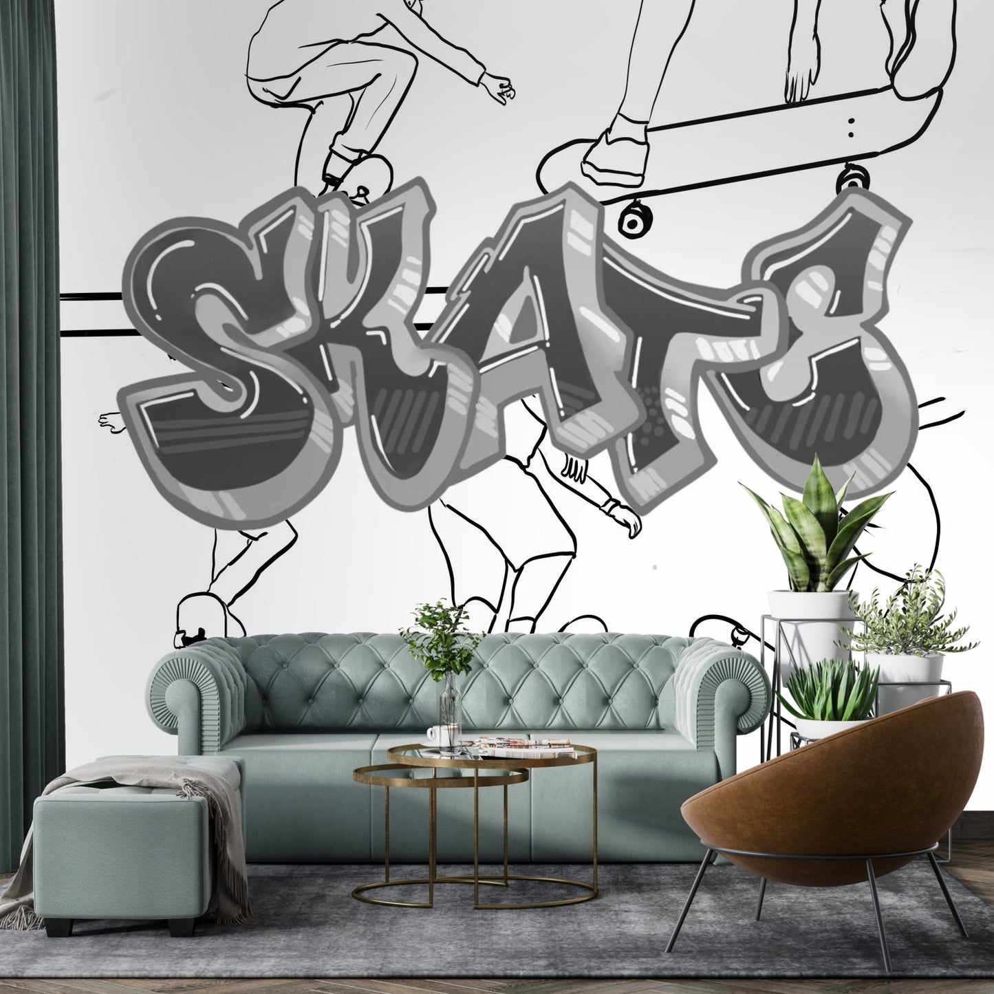 Color my Walls SKATE Wall Murals