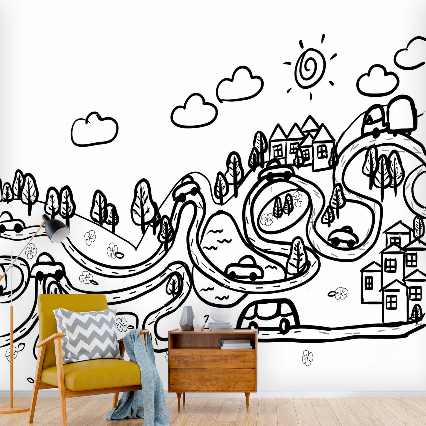 Color my Walls A Drive in the Country Wall Murals