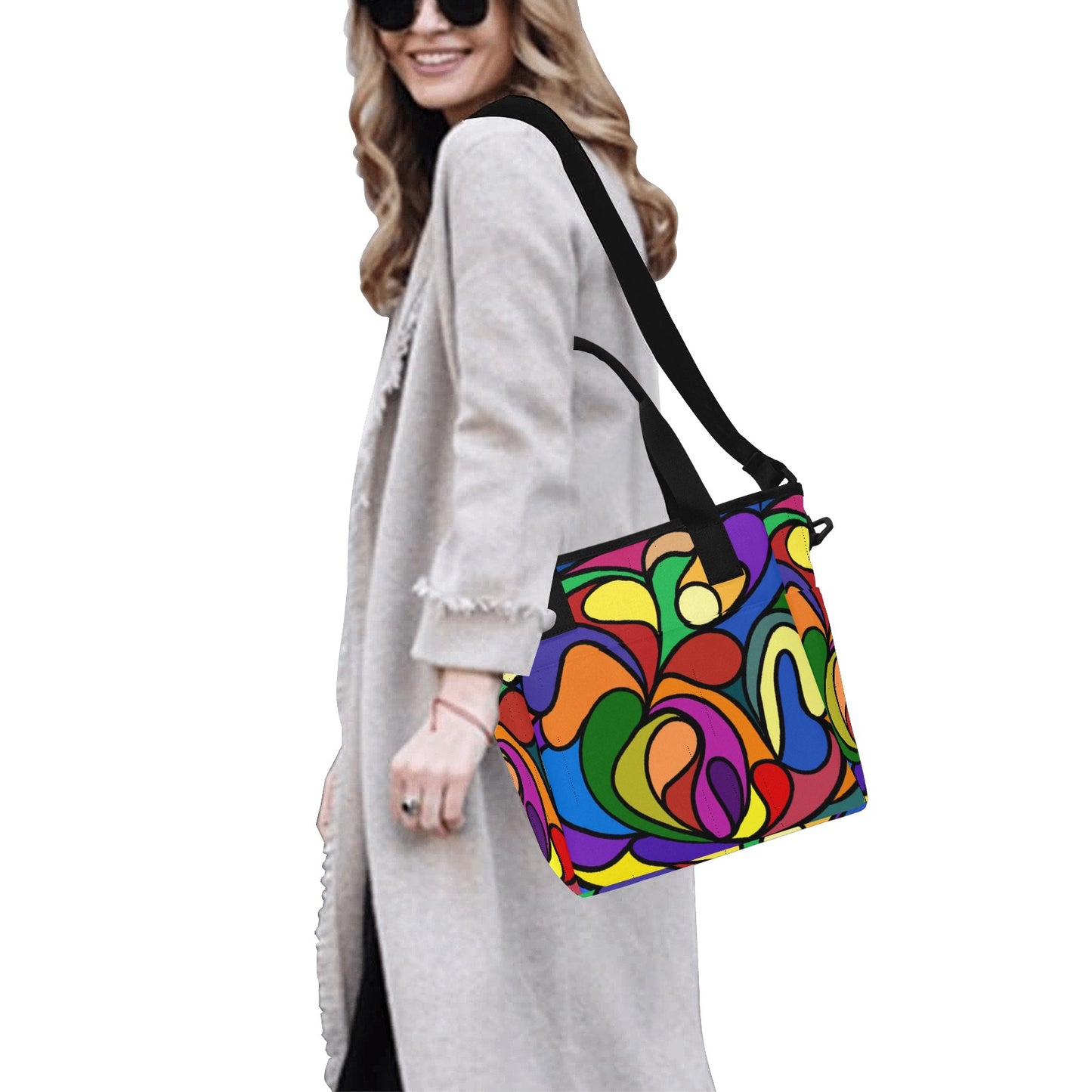 Tote Bag with Shoulder Strap (1724) groovy